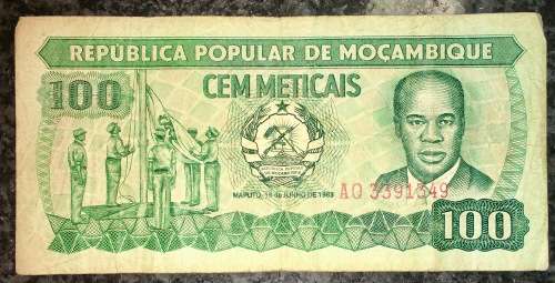 MOZAMBIQUE 100 METICAIS 1983