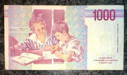 ITALY 1000 LIRE 1990