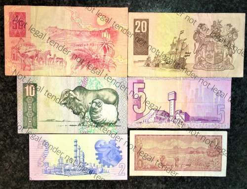COMPLETE SET OF CL STALS & DECIMALS  R50 TO R2 AA --1990 [R1 T.W DE JONGH 1975]1 BID TAKES ALL]