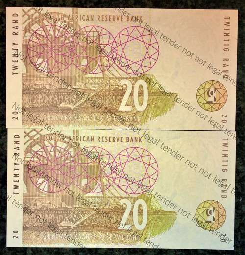 CL STALS R20 IN SEQUENCE HH00528800-881 UNC SECOND ISSUE 1993 (1 BID TAKES ALL))