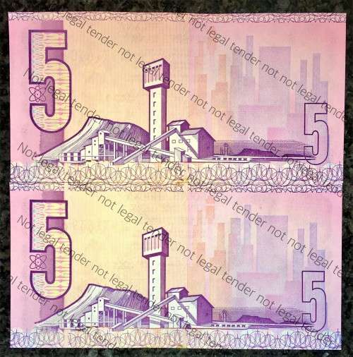 GPC DE KOCK R5 IN SEQUENCE B288/951640-639,,,,1981 AUNC 2ND ISSUE(1 BID TAKES ALL)