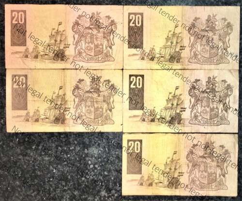 GPC DE KOCK R20,,,3RD ISSUE 1984 (BID PER NOTE)