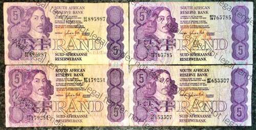 GPC DE KOCK R5 X4--B--,2ND & 3RD ISSUE 1981-1989,(BID PER NOTE)