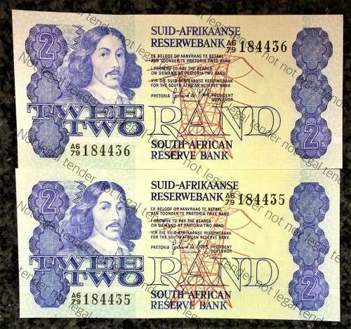 GPC DE KOCK R2 IN SEQUENCE A679/184435-436,,,,1981 UNC 2RD ISSUE(1 BID TAKES ALL)
