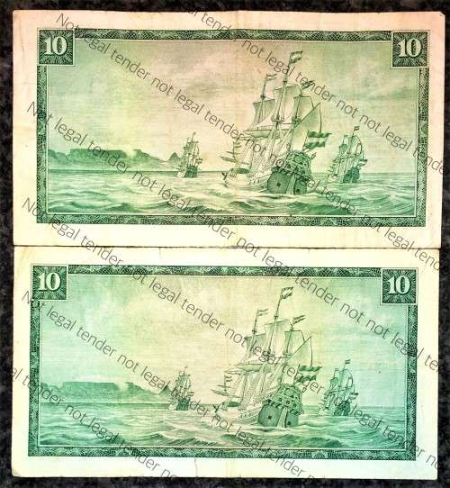 TW DE JONGH R10 SPRINGBUCK & VAN RIEBEECK WTM - 1ST ISSUE 1967 & 3RD ISSUE 1975 (1 BID TAKES ALL)
