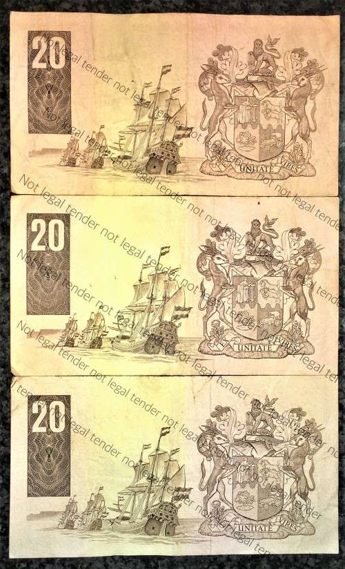 GPC DE KOCK R20,,,3RD ISSUE 1984 (BID PER NOTE)