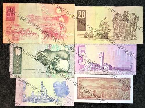 REPLACEMENT NOTES COMPLETE SET OF CL STALS & DECIMALS R50XX TO R1 1990 FIRST ISSUE [1 BID TAKES ALL]