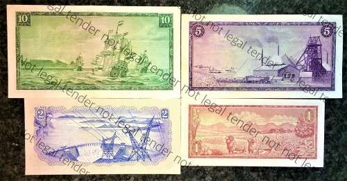 COMPLETE SET OF TW DE JONGH & DECIMALS UNC-AUNC R10 TO R1 -- 1974-1975H( 1 BID TAKES ALL)