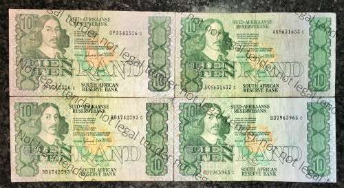 GPC DE KOCK R10 --1980s--(BID PER NOTE) 4 AVAILABLE