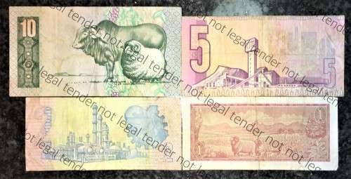 SET OF VARIOUS GOVERNORS & DECIMALS R10 TO R1  ( 1 BID TAKES ALL)