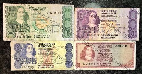 SET OF VARIOUS GOVERNORS & DECIMALS R10 TO R1  ( 1 BID TAKES ALL)