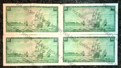 TW DE JONGH R10 THIRD ISSUE 1975 AFR/ENG - VAN RIEBEECK WTM(BID PER NOTE)4 AVALIABLE