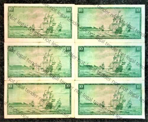 TW DE JONGH R10 THIRD ISSUE 1975 ENG/AFR - VAN RIEBEECK WTM(BID PER NOTE)6 AVALIABLE