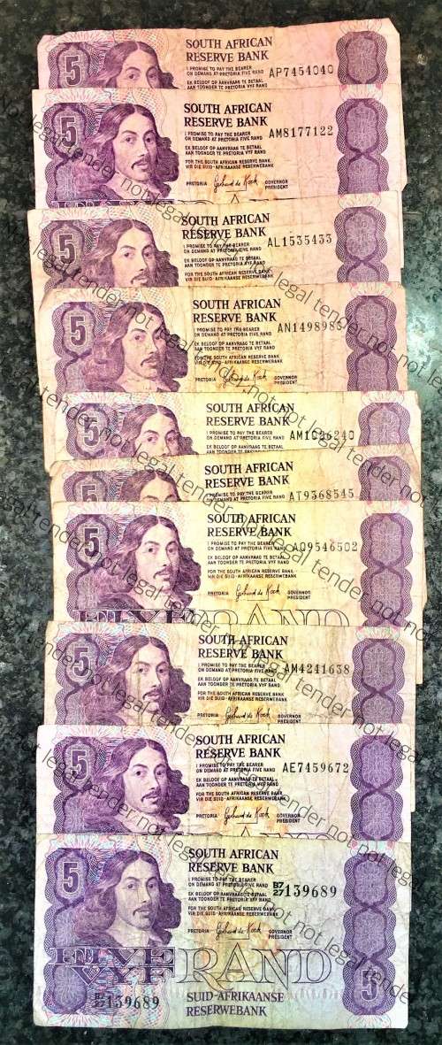 GPC DE KOCK R5 --1980s--(1 BID TAKES ALL) 8 AVAILABLE