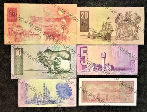 COMPLETE SET OF CL STALS & DECIMALS HIGHER GRADE R50 TO R2 AA --1ST ISSUE 1990 [R1  DE JONGH 1975]