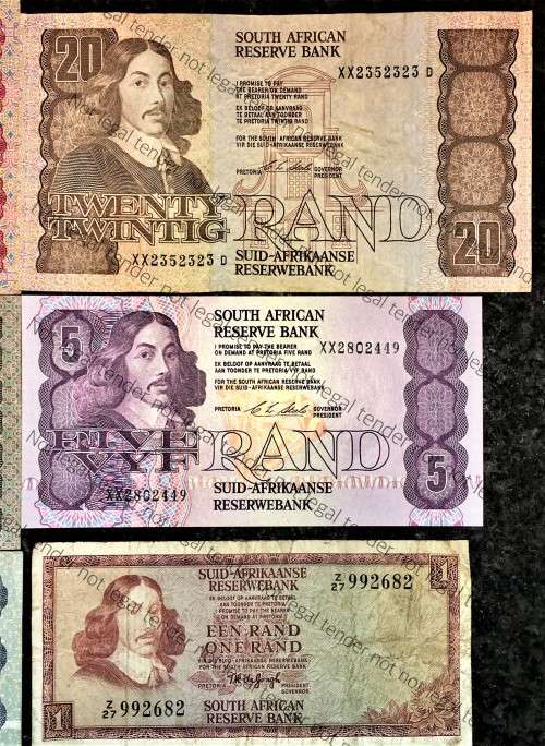 COMP SET OF REPLACEMENT NOTES CL STALS-DECIMALS R50XX TO R2WW --1ST ISSUE 1990 [R1Z27  DE JONGH 1975