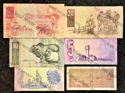 COMP SET OF REPLACEMENT NOTES CL STALS-DECIMALS R50XX TO R2WW --1ST ISSUE 1990 [R1Z27  DE JONGH 1975