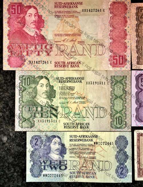 COMP SET OF REPLACEMENT NOTES CL STALS-DECIMALS R50XX TO R2WW --1ST ISSUE 1990 [R1Z27  DE JONGH 1975