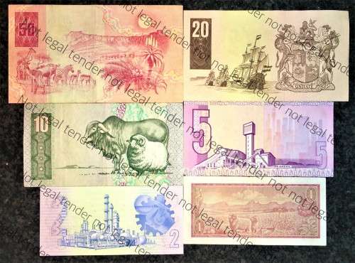 COMPLETE SET OF CL STALS & DECIMAL R50AA TO R2 AA --1ST ISSUE 1990 [R1 DE JONGH 1975]1 BID TAKES AL