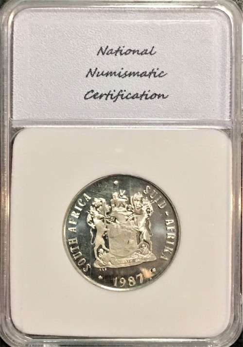 R S A -  PROOF DCAM 50 CENT 1987 GRADED PR-70 PEFECT GRADE NNC