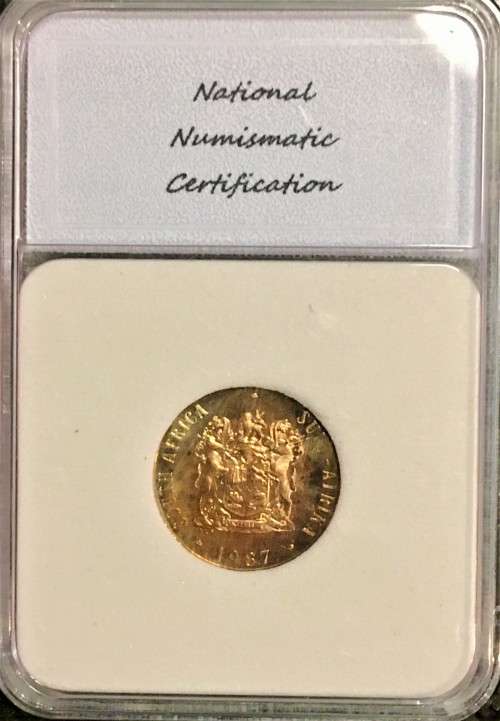 R S A -  PROOF DCAM 2 CENT 1987 GRADED PR-70RB PEFECT GRADE NNC