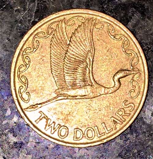 NEW ZEALAND 2 DOLLAR 1990