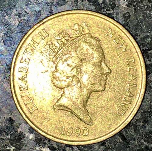 NEW ZEALAND 2 DOLLAR 1990