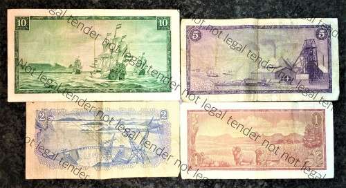 COMPLETE SET OF TW DE JONGH & DECIMALS R10 TO R1 ,,, 1ST TO 3RD ISSUE 1967-1975( 1 BID TAKES ALL)