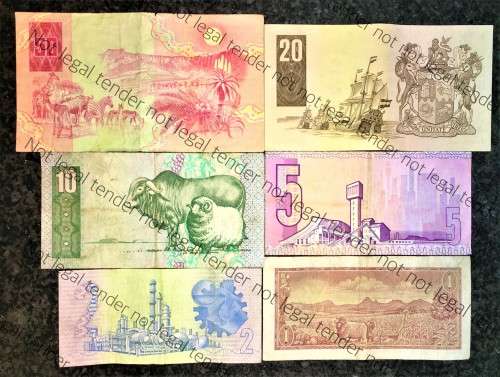 COMPLETE SET OF GPC DE KOCK & DECIMALS R50 IS AA TO R1 -- 1980s(R1 TW DE JONGH 1973( 1 BID TAKES ALL