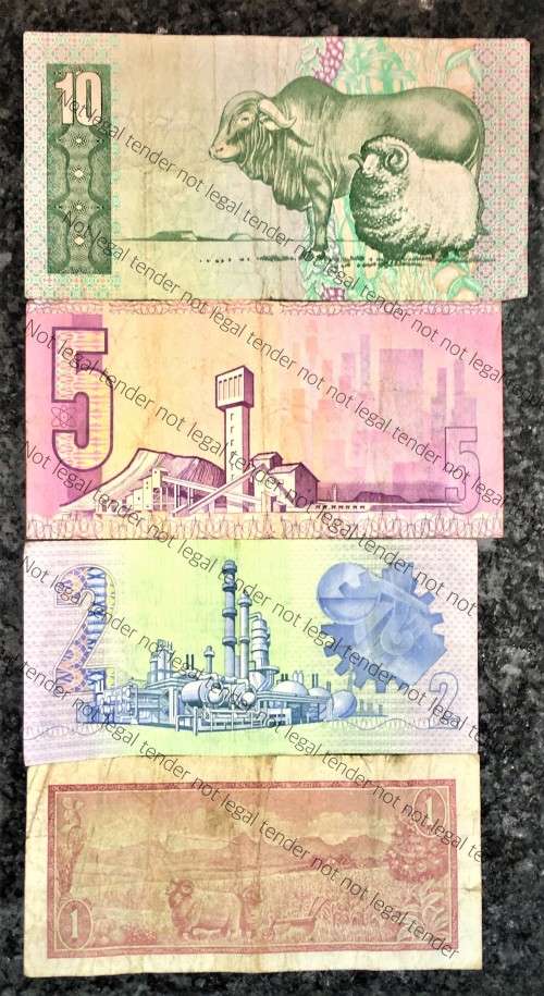 SET OF VARIOUS GOVERNOR`S & DECIMALS  R10 TO R1 (1 BID TAKES ALL)