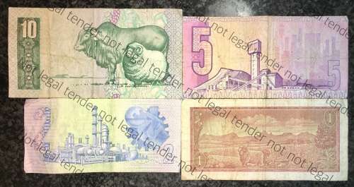 SET OF VARIOUS GOVERNORS & DECIMALS R10 TO R1  ( 1 BID TAKES ALL)
