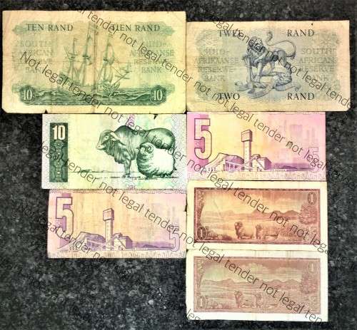 SET OF VARIOUS GOVERNORS & DECIMALS R1, R2, R5 & R10 ,,, 1962-1990( 1 BID TAKES ALL)