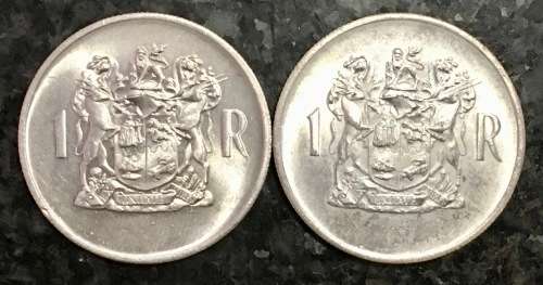 R S A SILVER R1 - 1969 BOTH ENGLISH & AFRIKAANS GOOD CONDITION WITH POUCH SILVER 80%(1 BID TAKES ALL