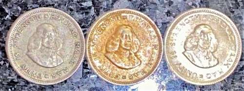 R S A SILVER SET 5 CENT 1962-1963 & 1964 SILVER (1 BID TAKES ALL)