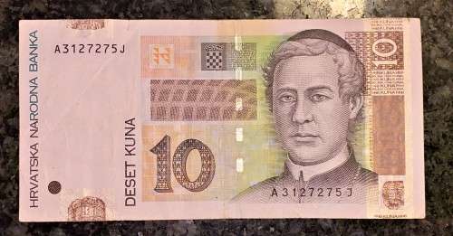 CROATIA  10 KUNA  2001