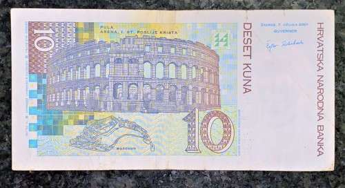 CROATIA  10 KUNA  2001