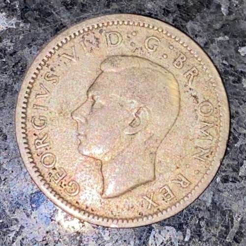 GREAT BRITAIN SILVER 6D SIXPENCE 1946