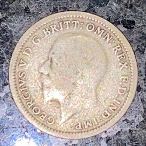 GREAT BRITAIN SILVER 3D THREEPENCE 1934