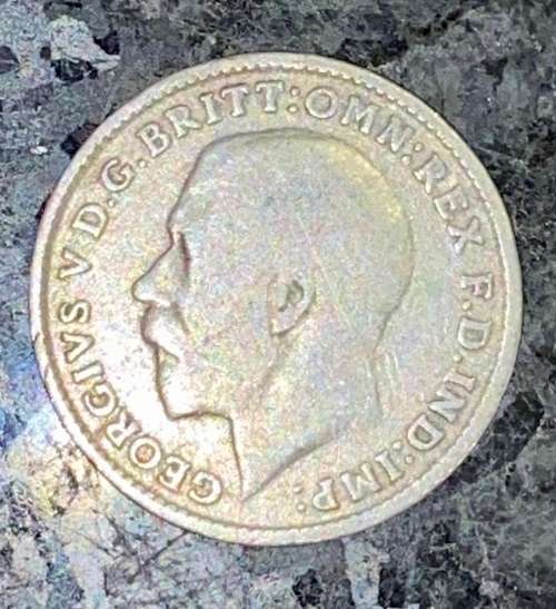 GREAT BRITAIN SILVER 3D THREEPENCE 1916 SILVER 925