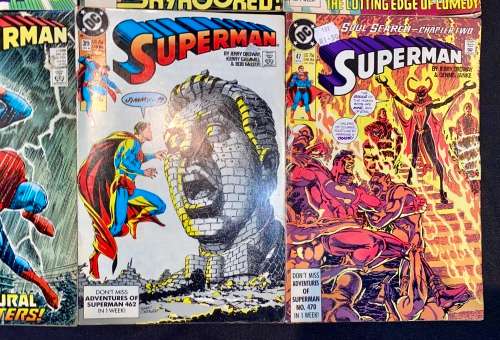 SUPERMAN SET NO 23(50 YEARS),NO 32,NO 34,NO 36,NO 37,NO 38,NO 39,NO 47- 1988-1990 (DC)GOOD CONDITION