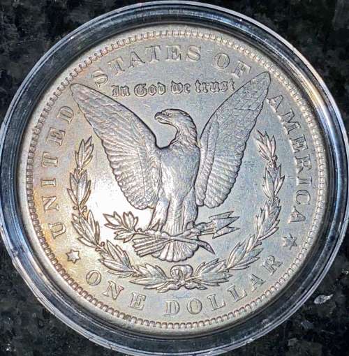 U S A  SILVER  1 DOLLAR MORGAN DOLLAR 1891 VERY GOOD CONDITION PHILADELPHIA MINT IN CAPSULE