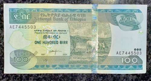ETHIOPIA 100 BIRR 1997-2004