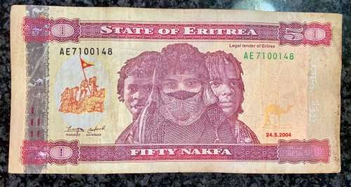 ERITREA  50 NAKFA 2004
