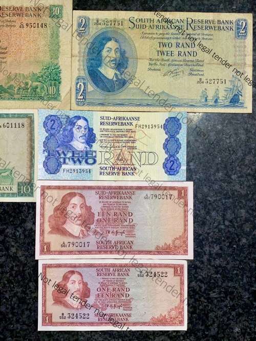 SET OF VARIOUS GOVERNORS & DECIMALS R10 TO R1  ( 1 BID TAKES ALL)