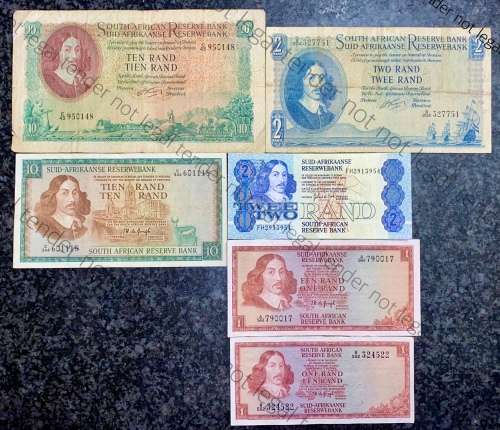 SET OF VARIOUS GOVERNORS & DECIMALS R10 TO R1  ( 1 BID TAKES ALL)