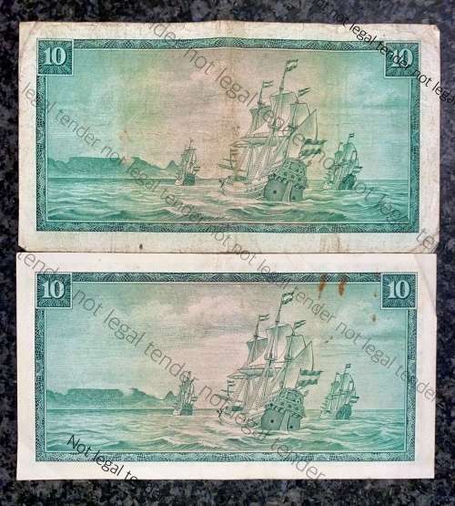 TW DE JONGH R10 SPRINGBUCK & VAN RIEBEECK WTM..,,,1ST ISSUE 1967 & 3RD ISSUE 1975 (1 BID TAKES ALL)