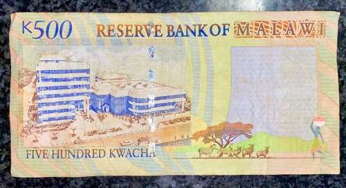 MALAWI  500 KWACHA  1989