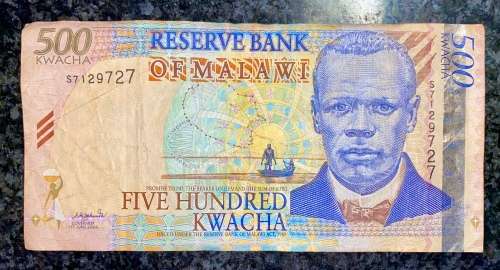 MALAWI  500 KWACHA  1989