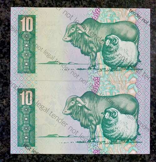 REPLACEMENT NOTE GPC DE KOCK R10 IN SEQUENCE Y15 /303405-406 UNC A/E 2ND ISSUE 1982(1 BID TAKES ALL)