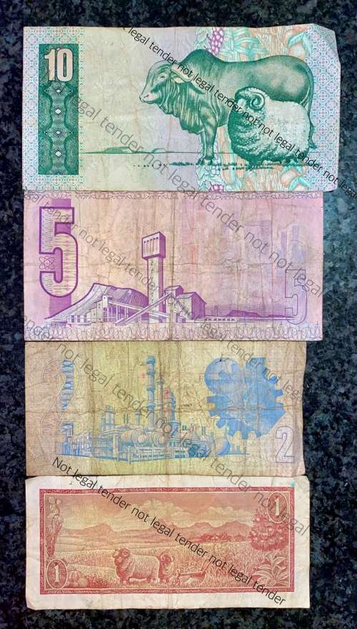 TW DE JONGH SET R10 TO R1 -- 4TH & 3RD ISSUE 1975/78(1 BID TAKES ALL)